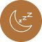 ícone noite para apnéia do sono e ronco